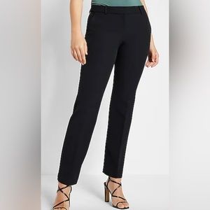 NEW EXPRESS EDITOR BARELY BOOT LOW RISE PANTS (SIZE 00P / BLACK)
